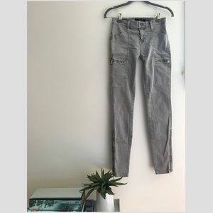 J Brand Gray Wash Zipper Jean